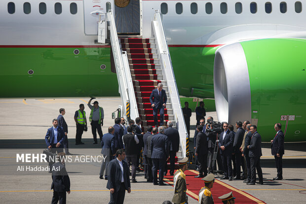 Uzbekistan President arrives in Tehran