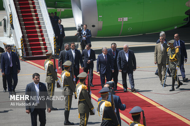 Uzbekistan President arrives in Tehran