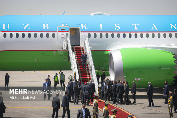 Uzbekistan President arrives in Tehran