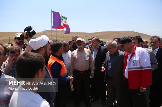 
Interior minister's visit to flood-hit areas in Ardabil
