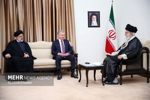 Leader's meeting with Uzbek president
