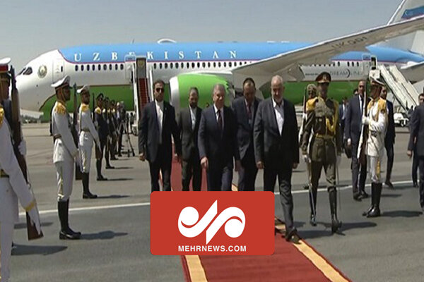 تصاویری از استقبال از رییس‌جمهور ازبکستان در فرودگاه مهرآباد