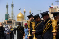 حرم حضرت معصومہ (س) میں شہادت امام جوادؑ کی مناسبت سے عزاداری کا انعقاد