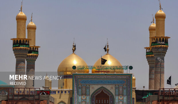 مراسم عزاداری روز شهادت جوادالائمه حضرت امام محمدتقی (ع) با حضور مردم عزادار در شهر کاظمین برگزار شد