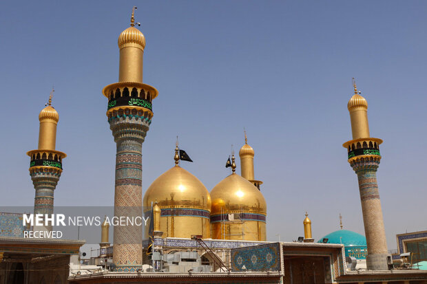 مراسم عزاداری روز شهادت جوادالائمه حضرت امام محمدتقی (ع) با حضور مردم عزادار در شهر کاظمین برگزار شد