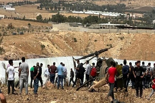 بالگرد نظامی اردن سقوط کرد