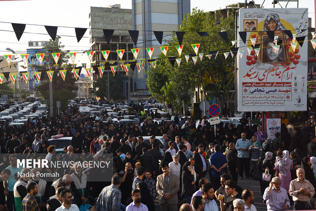 تشییع پیکر شهید «عیسی شجایی» 