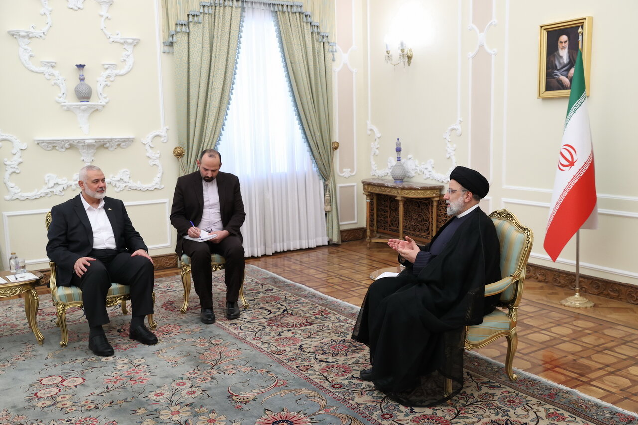 اسماعیل ہنیہ کی ایرانی صدر سے ملاقات، مقاومتی تنظیموں کے درمیان تعاون اور باہمی اتحاد پر زور