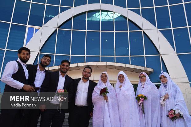 ایرانی صوبہ البرز میں 110 جوڑوں کی شادی اجتماعی تقریب
