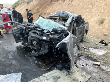 تصادف رانندگی در محور بابامیدان به یاسوج ۱٠ مصدوم برجای گذاشت