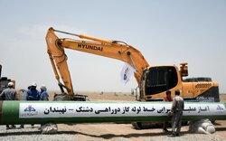 آغاز عملیات اجرایی خط انتقال گاز زابل به نهبندان