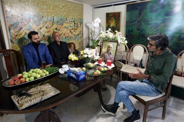 مدیرکل هنرهای تجسمی با خانواده زنده‌یاد حسین کاشیان دیدار کرد