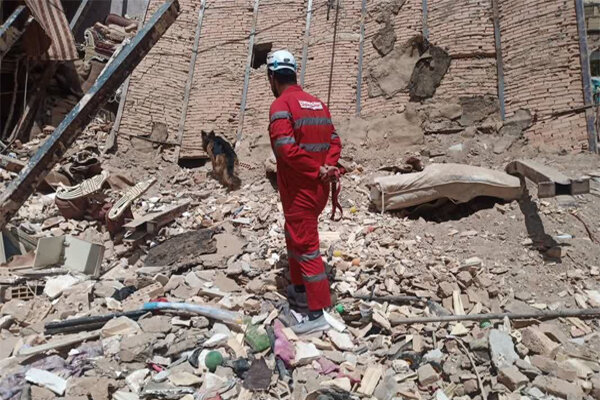 پایان عملیات هلال احمر استان تهران در حادثه ریزش ساختمان