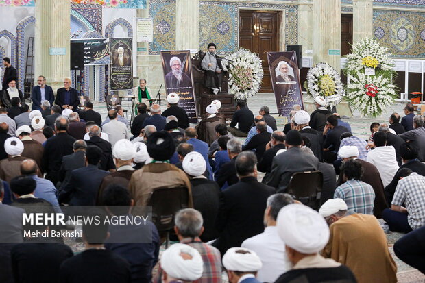 مراسم بزرگداشت ارتحال «حجت الاسلام و المسلمین آشتیانی»