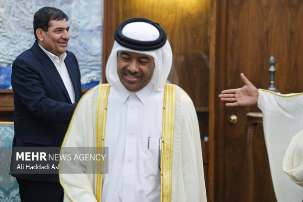 دیدار وزیر کار قطر با معاون اول رئیس جمهور