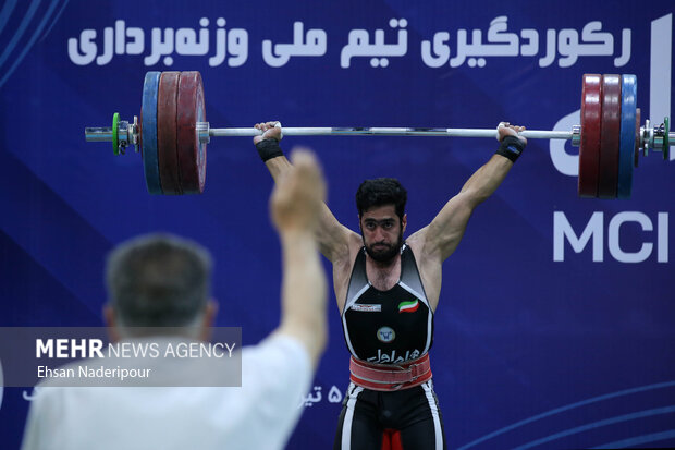 رکورد گیری تیم ملی وزنه برداری 8