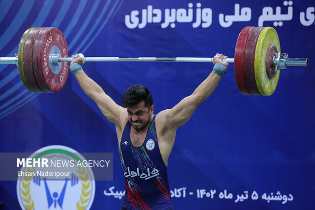 رکورد گیری تیم ملی وزنه برداری 5