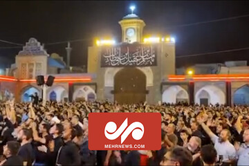 مرثیه سرایی محمود کریمی در شب دوم مسلمیه