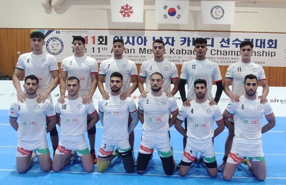 Iran kabaddi earn third win in row in Asian Championship