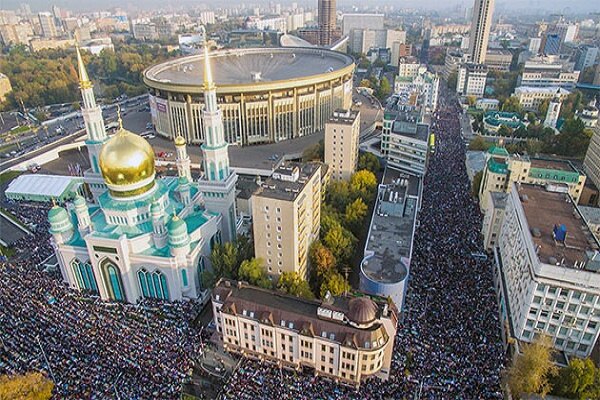 Moskova'da Kurban Bayramı namazı