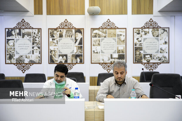 نشست خبری ستاد مردمی برگزاری مهمانی ۱۰ کیلومتری غدیر صبح روز چهارشنبه هفتم تیر ماه ۱۴۰۲ با حضور ساسان زارع دبیر ستاد مردمی و اصحاب رسانه برگزار شد