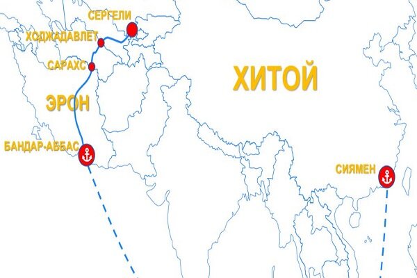 Tashkent says its 1st cargo train uses Iran as transit route