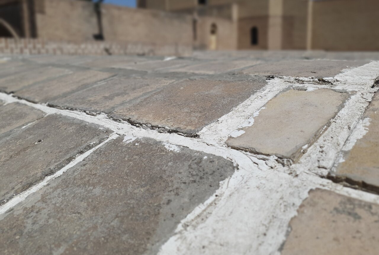 مرمت غیر اصولی مسجد باستانی ورامین 4