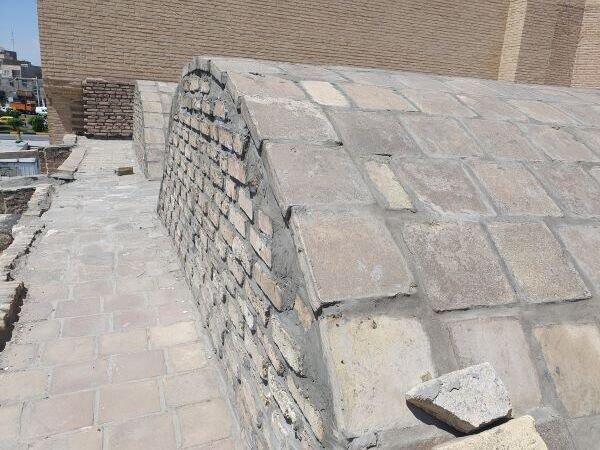 مرمت غیر اصولی مسجد باستانی ورامین 2