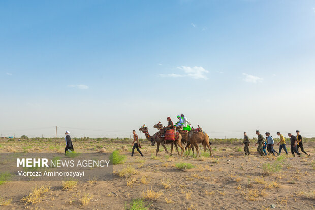 مراسم نمادین ورود امام رضا (ع) به روستای فدیشه