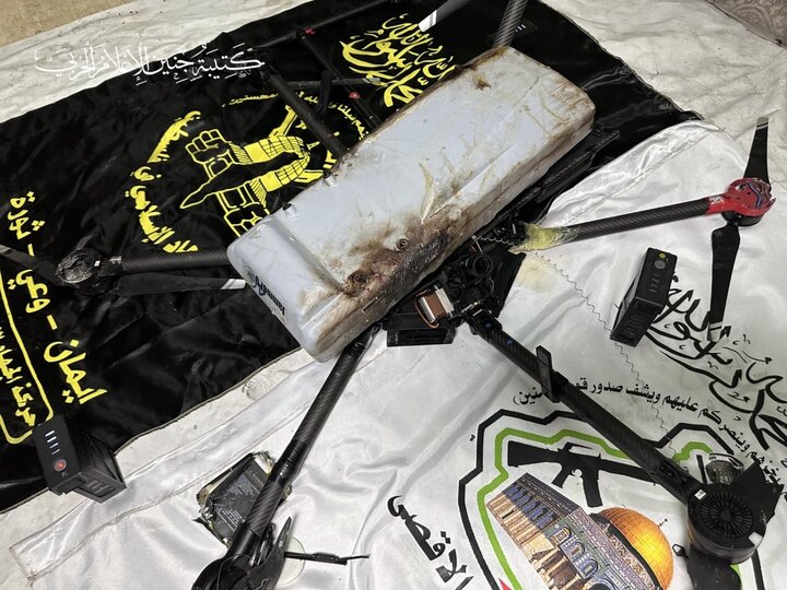 شکار یک فروند پهپاد ارتش رژیم صهیونیستی از سوی مقاومت در جنین