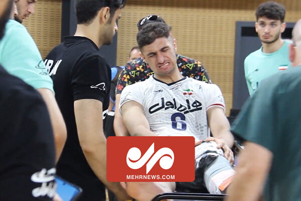 لحظه مصدومیت دردناک ستاره آینده دار والیبال ایران 