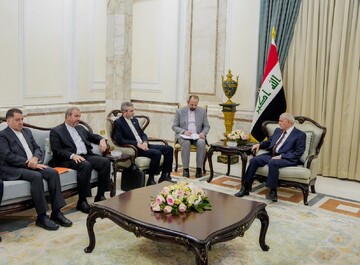 تاکید رئیس جمهور عراق بر اهمیت تقویت همکاری بغداد و تهران در زمینه انرژی و تجارت
