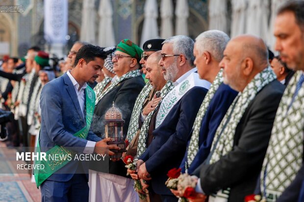 Decorating Imam Ali (AS) shrine for Eid al-Ghadir
