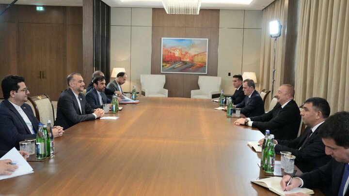Emir Abdullahiyan Azerbaycan Cumhurbaşkanı Aliyev ile görüştü