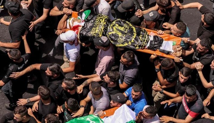 جماهير غفيرة تشيِّع شهداء جنين+ صور