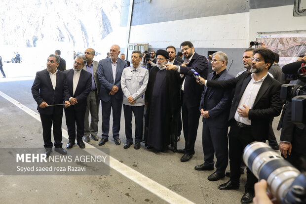 آئین بهرهبرداری از افتتاح مسیر رفت قطعه 2 آزادراه تهران - شمال 14