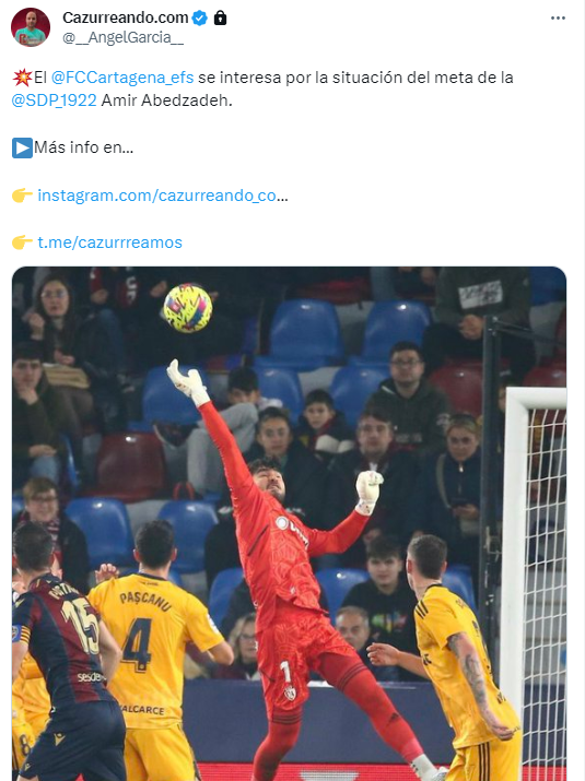 مقصد احتمالی امیرعابدزاده از زبان خبرنگار اسپانیایی