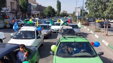 جشن «کاروان خودرویی» به مناسبت عید غدیرخم در اردبیل