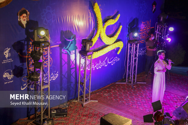 جشن خیابانی ضیافت علوی در گرمای شدید اهواز