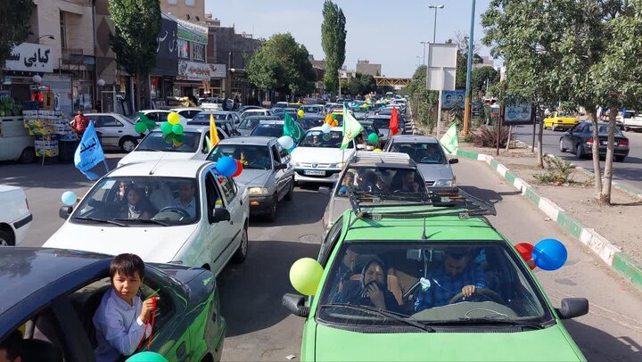 جشن «کاروان خودرویی» به مناسبت عید غدیرخم در اردبیل