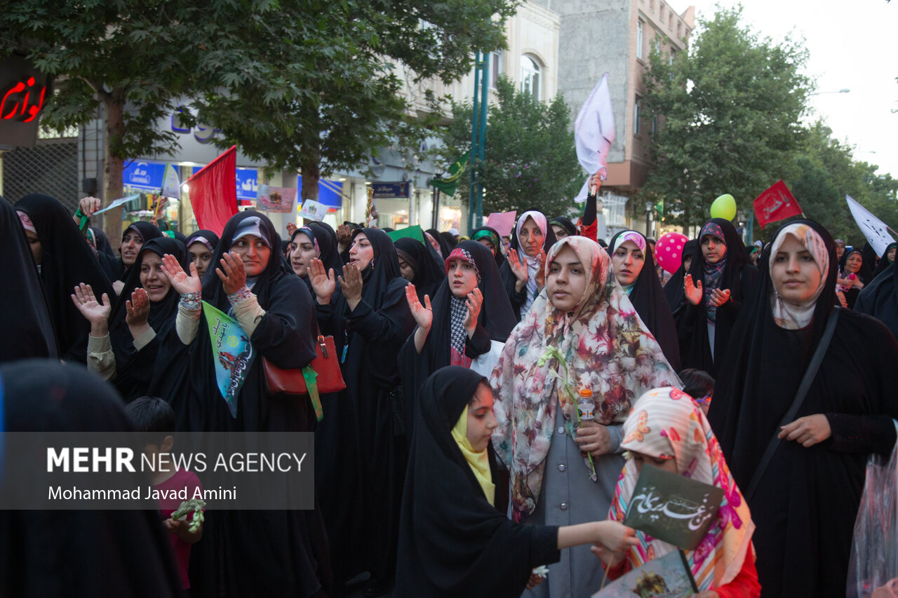 کاروان بزرگ شادی غدیر در قزوین