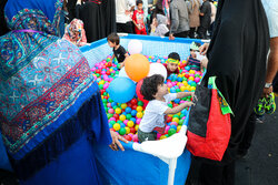 برپایی غرفه های کودک در جشن ۱۸ کیلومتری غدیر همدان