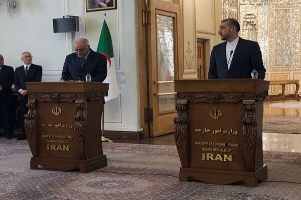 Iran-Algeria ties on right track: Iran FM