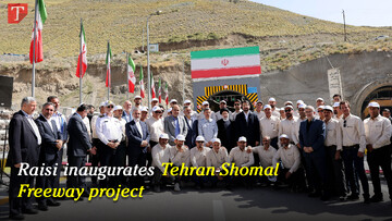 Raisi inaugurates Tehran-Shomal freeway project