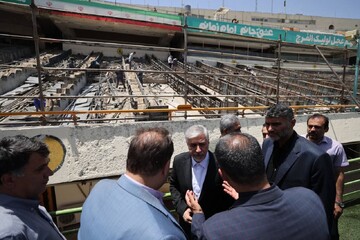 تصاویری از آخرین وضعیت بازسازی سکوهای ورزشگاه آزادی