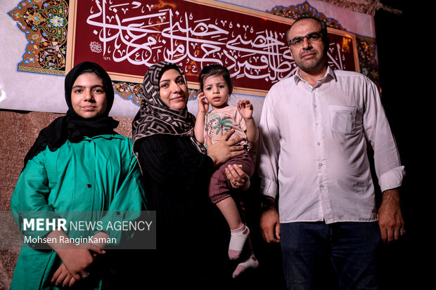 خانواده ها در مهمونی ۱۰ کیلومتری عید غدیر