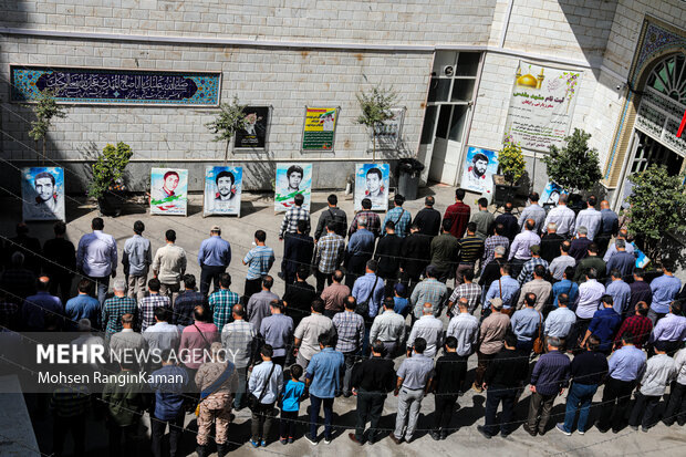 مراسم تشییع پیکر مطهر شهید مدافع حرم «مهدی اکبرپور روشن» صبح امروز دوشنبه ۱۹ تیر ۱۴۰۲ با حضور خانواده، هم‌رزمان و مردم شهیدپرور تهران در مسجد جامع ابوذر برگزار شد