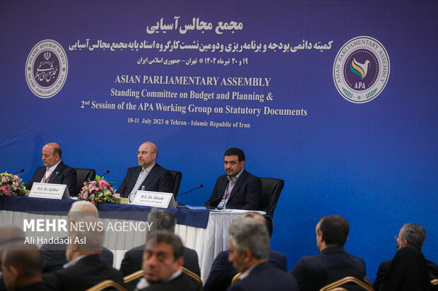 محمد باقر قالیباف رئیس مجلس شورای اسلامی در مجمع مجالس آسیایی حضور دارد