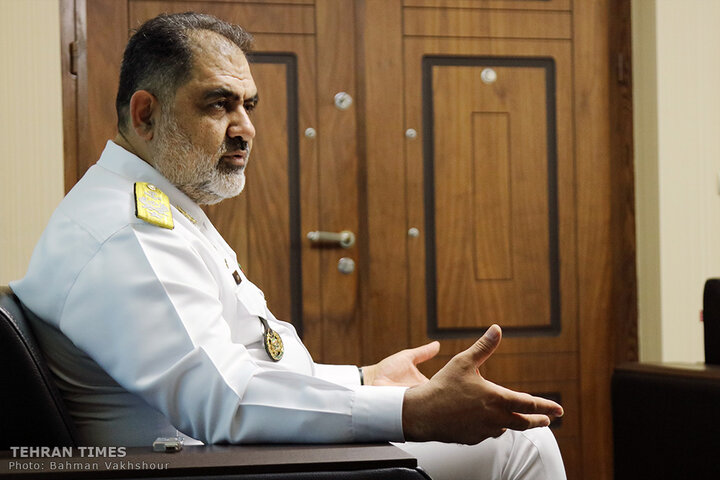 Top navy commander speaks to the Tehran Times about maritime developments