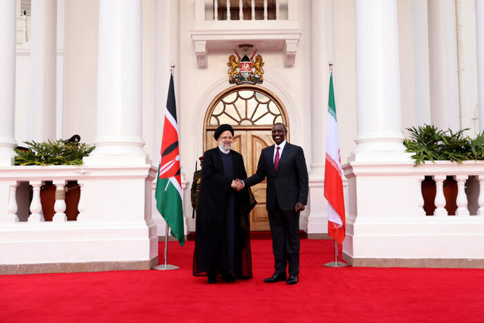 رئيسي: إيران تهدف الى زيادة العلاقات الاقتصادية مع كينيا الى 10 مرات